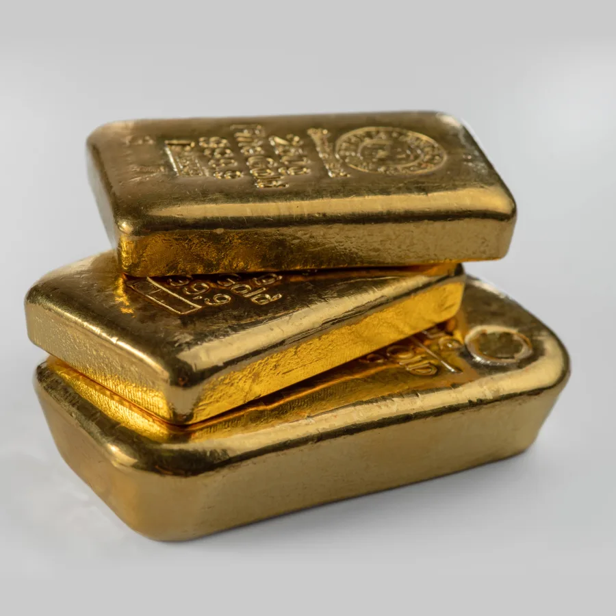Gold and silver bars