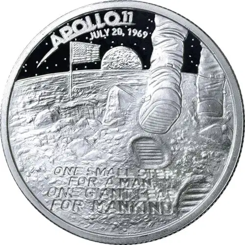1 oz Apollo Moon Landing - Silver Round (2)