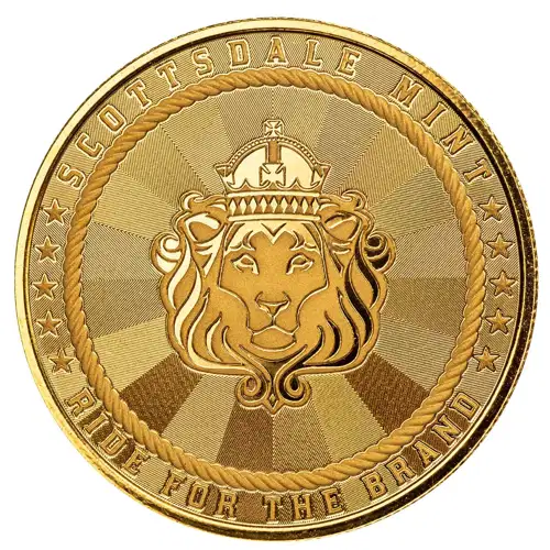 1 oz Cowboy - Buffalo Privy Gold Round (2)