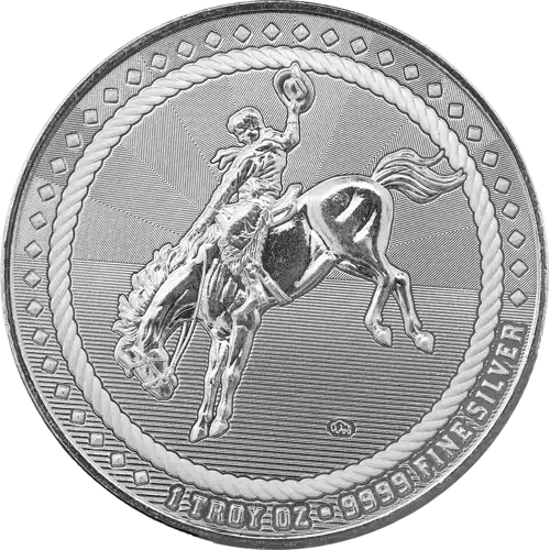 1 oz Cowboy - Buffalo Privy Silver Round (3)