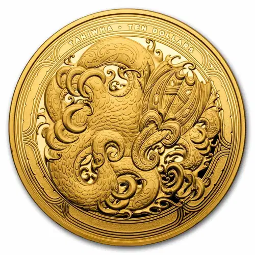1 oz Gold Dwelling Taniwha: Water - Gold (3)