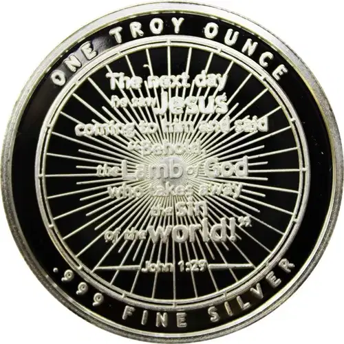 1 oz Silver Round Lamb of God (5)