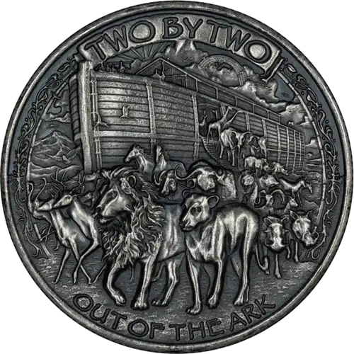 1 oz Silver Round - Noahs Ark (Antique) (2)