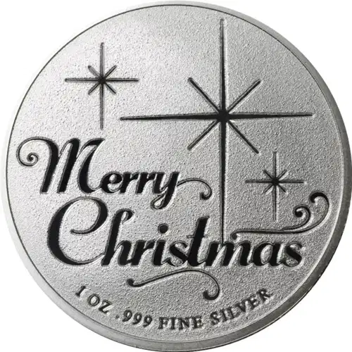 1 oz Silver Round - Santa Claus Merry Christmas (3)