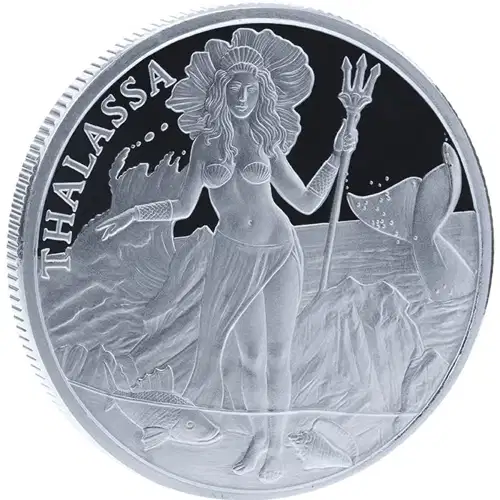 1 oz Trident Silver Round - Thalassa (2)