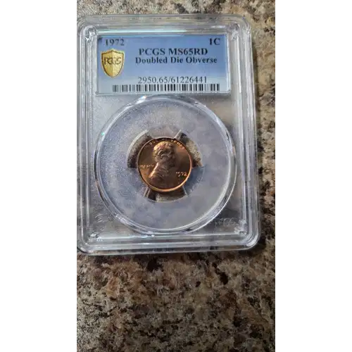 1972 1C Doubled Die Obverse, RD (2)