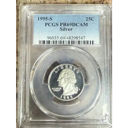 1995-S 25C Silver, DCAM