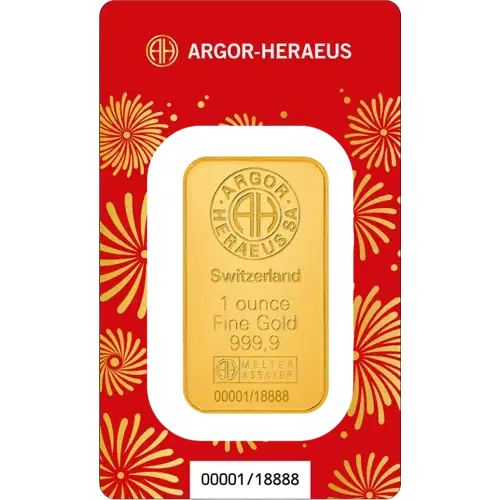 1oz Heraeus Minted Gold Bar - Year of The Horse (2)