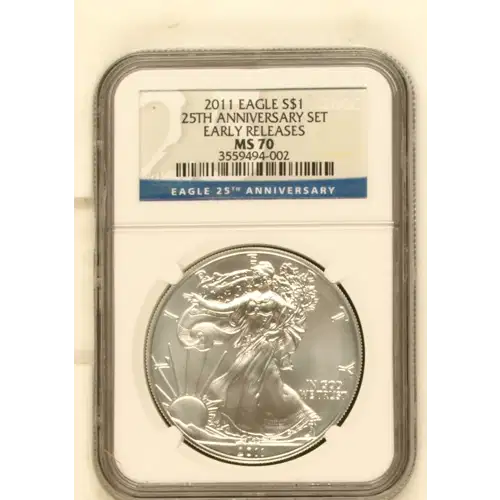 2011 25TH ANNIVERSARY SET EARLY RELEASES OFFICIAL US MINT SET (2)