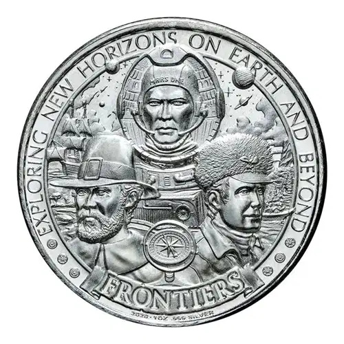 2020 Frontiers 1 oz Silver Round - Westward Ho (2)