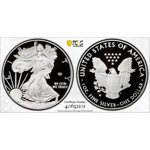 2020-W $1 Silver Eagle - v75 Privy First Strike, DCAM (2)