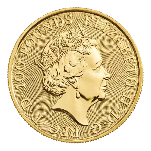 2024 1 oz British Tudor Beasts: Seymour Unicorn Gold Coin (2)