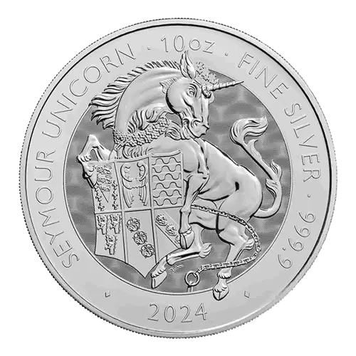 2024 10oz British The Royal Beast - Silver Seymour Unicorn (2)