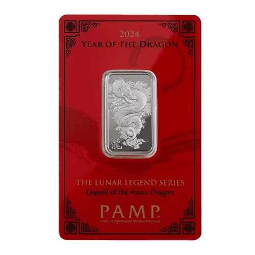 2024 Year of the Dragon - Legend of the Azure Dragon 10g Silver Bar (2)