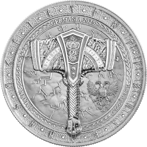 2025 1 oz Artefacts: Mjölnir Silver Coin (2)