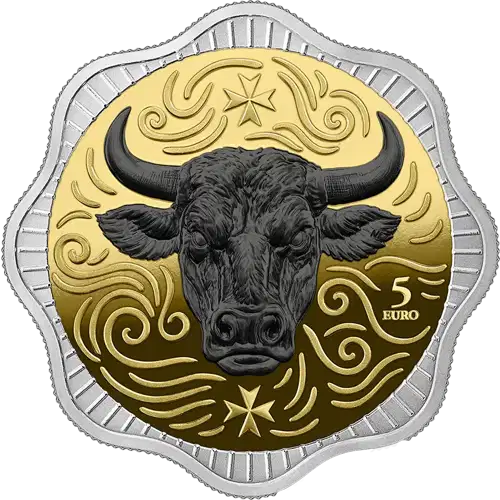 2025 1 oz Malta Maltese Ox BU High Relief Silver Coin (3)