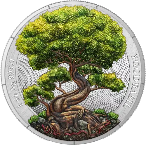 2025 1 oz Mythical Forest: Yggdrasil Summer Silver Coin (3)