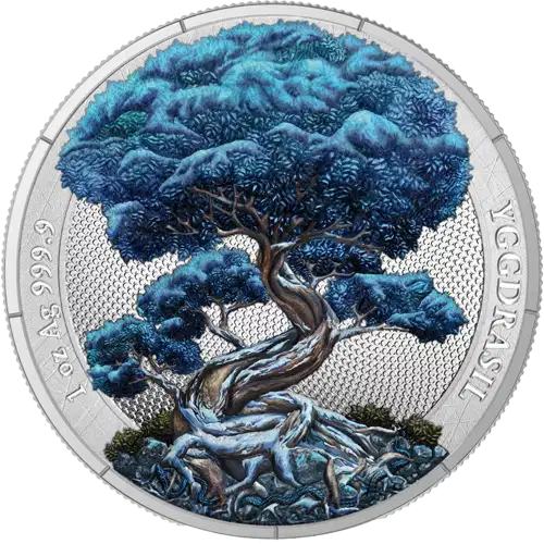 2025 1 oz Mythical Forest: Yggdrasil Winter Silver Coin (3)