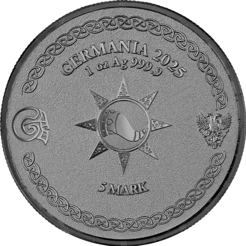 2025 1 oz Ragnarök: Heimdall Black Silver Coin (2)