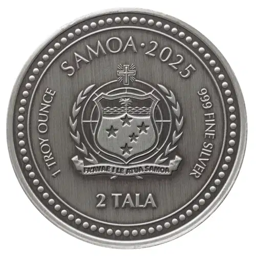 2025 1 oz Samoan Zebra Seahorse Antique Silver Coin (2)