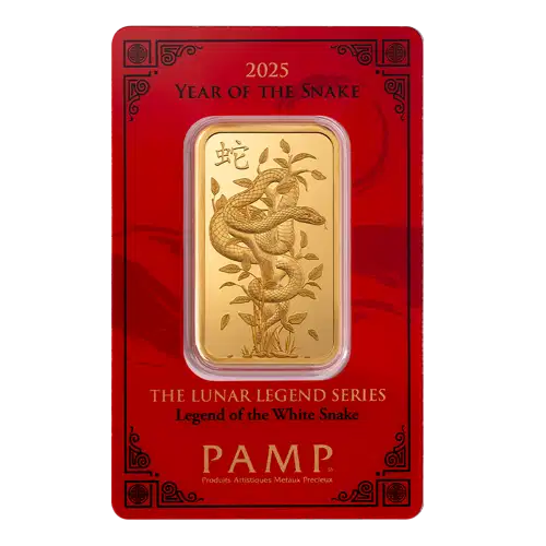 2025 1oz PAMP Gold Bar - Year of the White Snake (2)