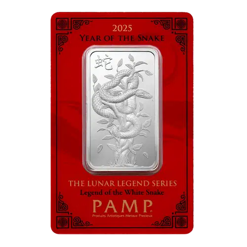 2025 1oz PAMP Silver Bar - Year of the Snake (2)