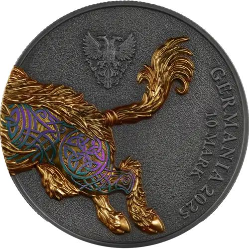 2025 2 oz Germania Beasts - Gullinbursti Ultra Double High Relief Silver Coin (3)