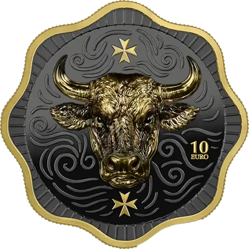 2025 2 oz Malta Maltese Ox BU High Relief Silver Coin (2)