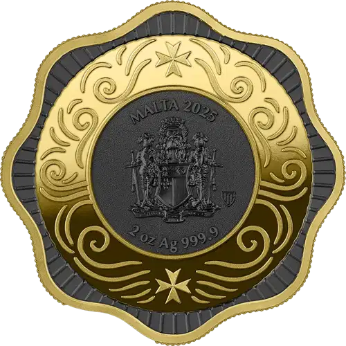 2025 2 oz Malta Maltese Ox BU High Relief Silver Coin (3)