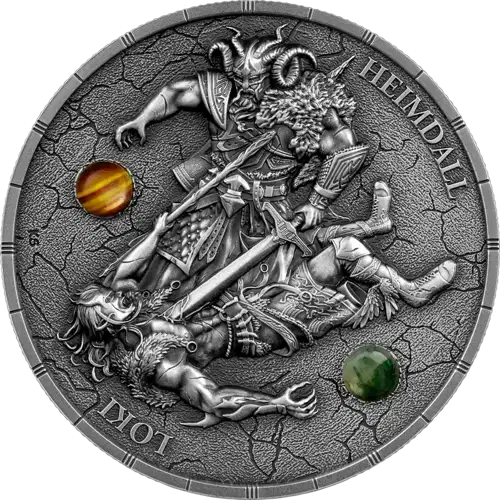 2025 2 oz Ragnarök: Loki & Heimdall - Ultra High Relief Silver Coin (2)