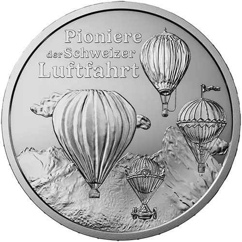 2025 Pioneers of Swiss aviation - Silver Swiss 20 Franc (3)