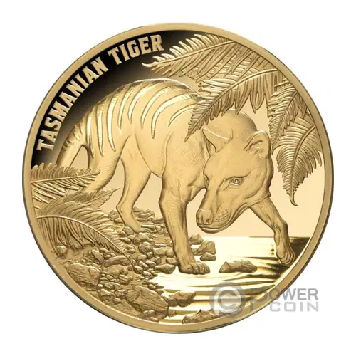 2026 1 oz Niue - Tasmanian Tiger Gold Coin - $100 Dollar (2)
