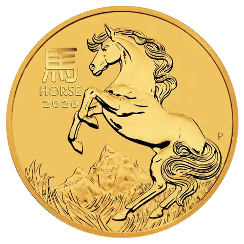 2026 1/2oz Australian Perth Mint Gold Lunar Series III: Year of the Horse (3)