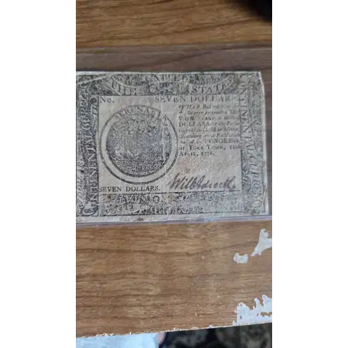 April 11, 1778 $7 (2)