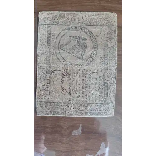 November 29, 1775 $8 (2)