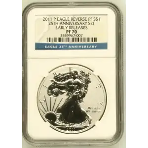 2011 P 25TH ANNIVERSARY SET EARLY RELEASES OFFICIAL US MINT SET (2)