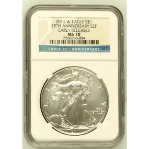 2011 W 25TH ANNIVERSARY SET EARLY RELEASES OFFICIAL US MINT SET (2)