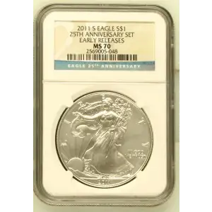 2011 S 25TH ANNIVERSARY SET EARLY RELEASES OFFICIAL US MINT SET (2)