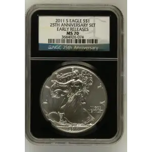 2011 S 25TH ANNIVERSARY SET EARLY RELEASES OFFICIAL US MINT SET (2)