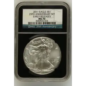 2011 25TH ANNIVERSARY SET EARLY RELEASES OFFICIAL US MINT SET (2)