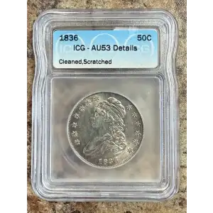 Half Dollars---Capped Bust, Reeded Edge 1836-1839 -Silver- 0.5 Dollar