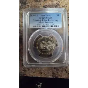 (2010) $1 Native American Missing Edge Lettering