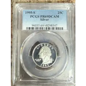 1995-S 25C Silver, DCAM