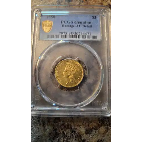 Three Dollar Gold Pieces---Indian Princess Head 1854-1889 -Gold- 3 Dollar